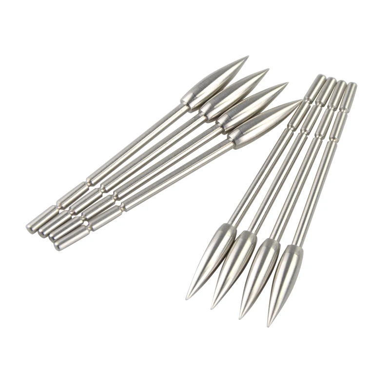 Punta de flecha de 3,2mm, 80 100 120 granos para ID, eje de flecha de 3,2mm, punta de objetivo de acero inoxidable, puntas de flecha de caza y tiro con arco, 6/12/24 Uds. - imagen 5