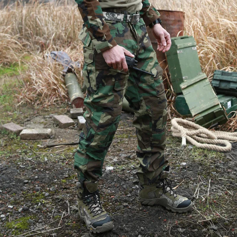 Pantalones de camuflaje tácticos para deportes al aire libre, impermeables, a prueba de viento, térmicos, transpirables, resistentes al desgaste, para senderismo y ciclismo, 4 estaciones - imagen 4