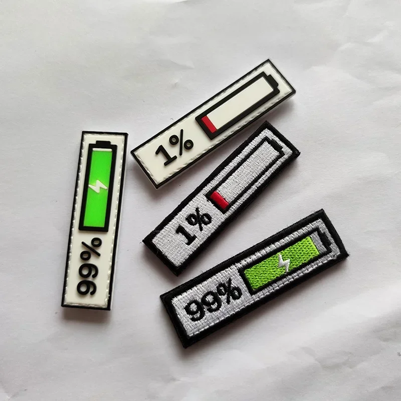 Parches bordados de PVC con personalidad 3D, sujetador de velcro, insignia de moral, decoración para mochila - imagen 3