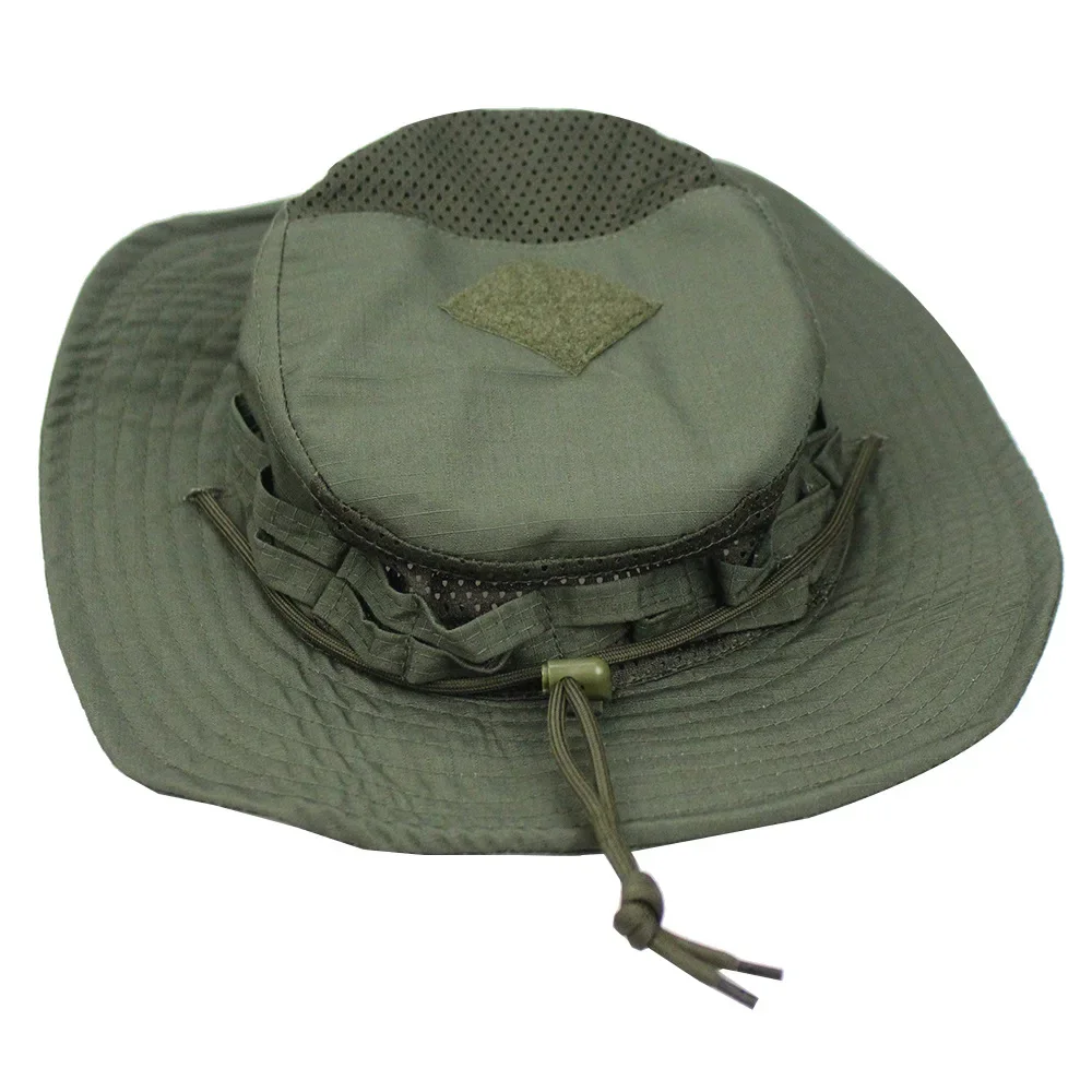 Sombrero Benny de camuflaje táctico, sombrero de ala redonda para campo, Montañismo al aire libre, sombrero con protección solar, sombrero de pescador pescando - imagen 5