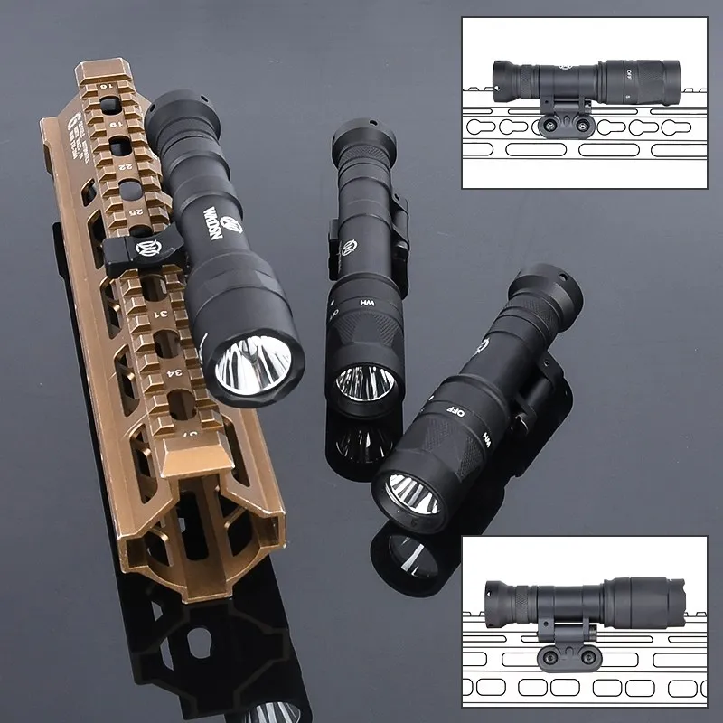 Wadsn-linterna táctica de Metal M640U M640W M340W, luz estroboscópica de explorador M340C M640C, lámpara de caza para riel Mlok Keymod de 20mm - imagen 5