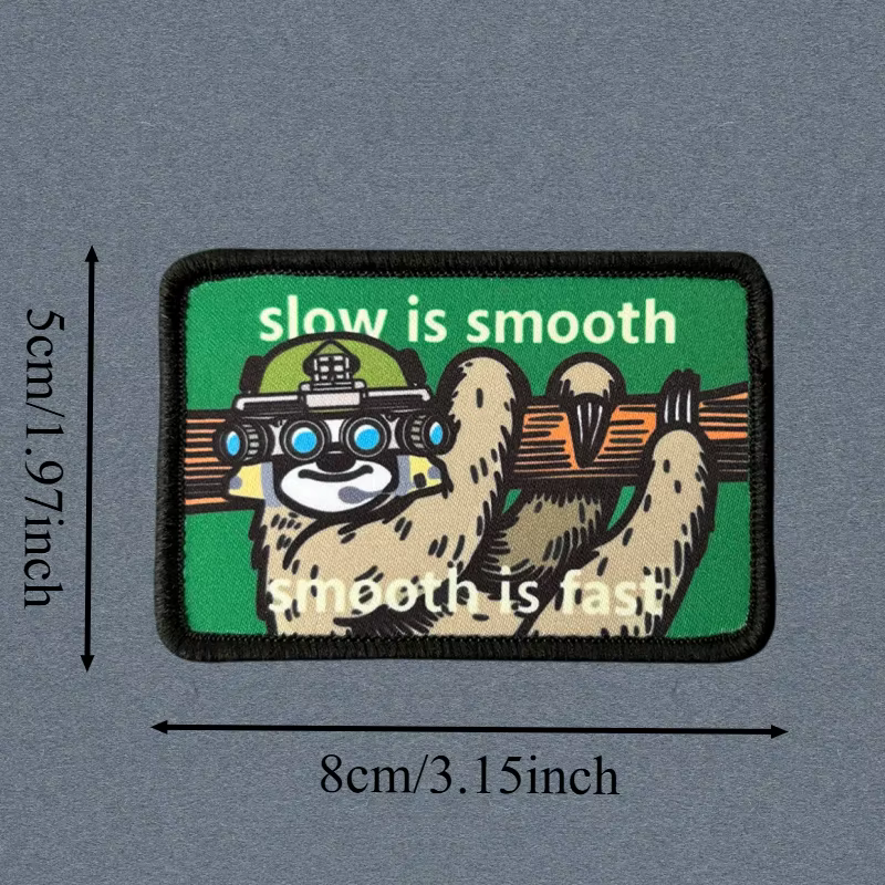 Parche moral táctica gancho y bucle Slow is Smooth – Mochila - imagen 3