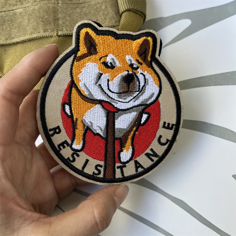 Parche de gancho y bucle bordado de resistencia SHEVRONS, insignia de moral táctica, pegatina decorativa para mochila - imagen 5