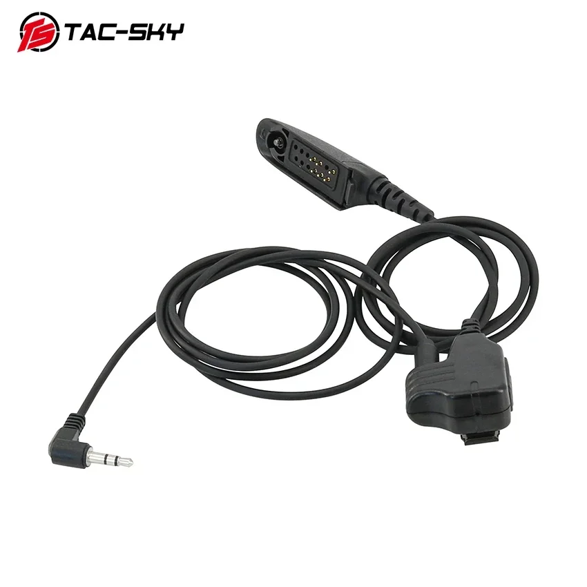 TS TAC-SKY Auriculares tácticos para deportes al aire libre Micrófono PTT 3,5 mm Compatible con Motorola GP320, GP328, GP329, GP338 Walkie Talkies - imagen 5