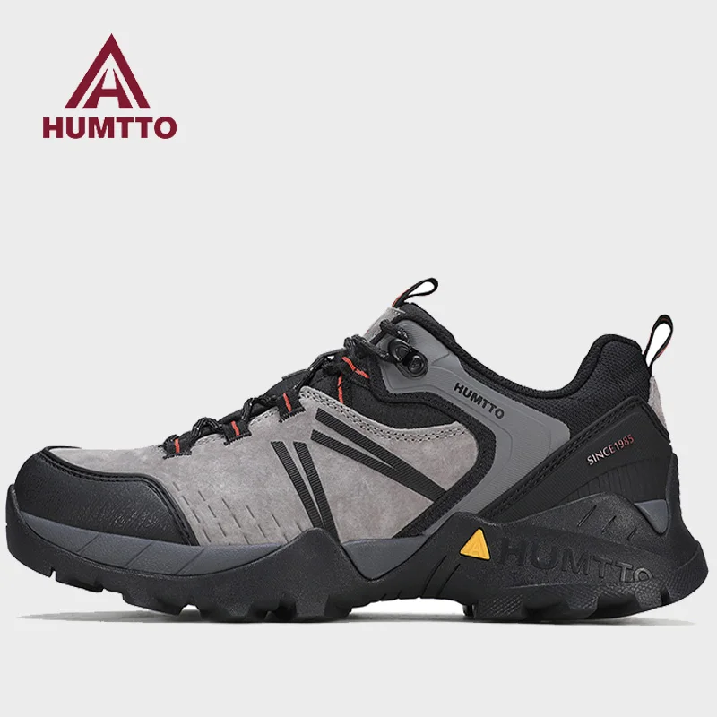 HUMTTO zapatos de senderismo al aire libre para hombre, deportes de invierno, zapatos de caza impermeables, botas tácticas de escalada, zapatos de trekking de cuero para mujer - imagen 2