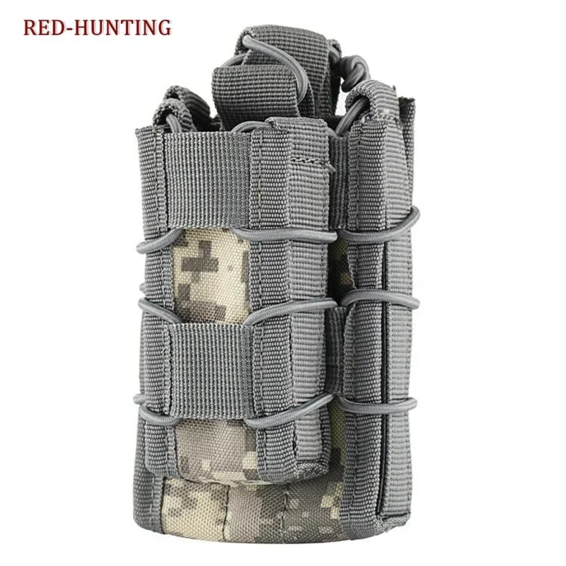 Portacargador táctico doble MOLLE para cargadores de rifle y pistola - imagen 2