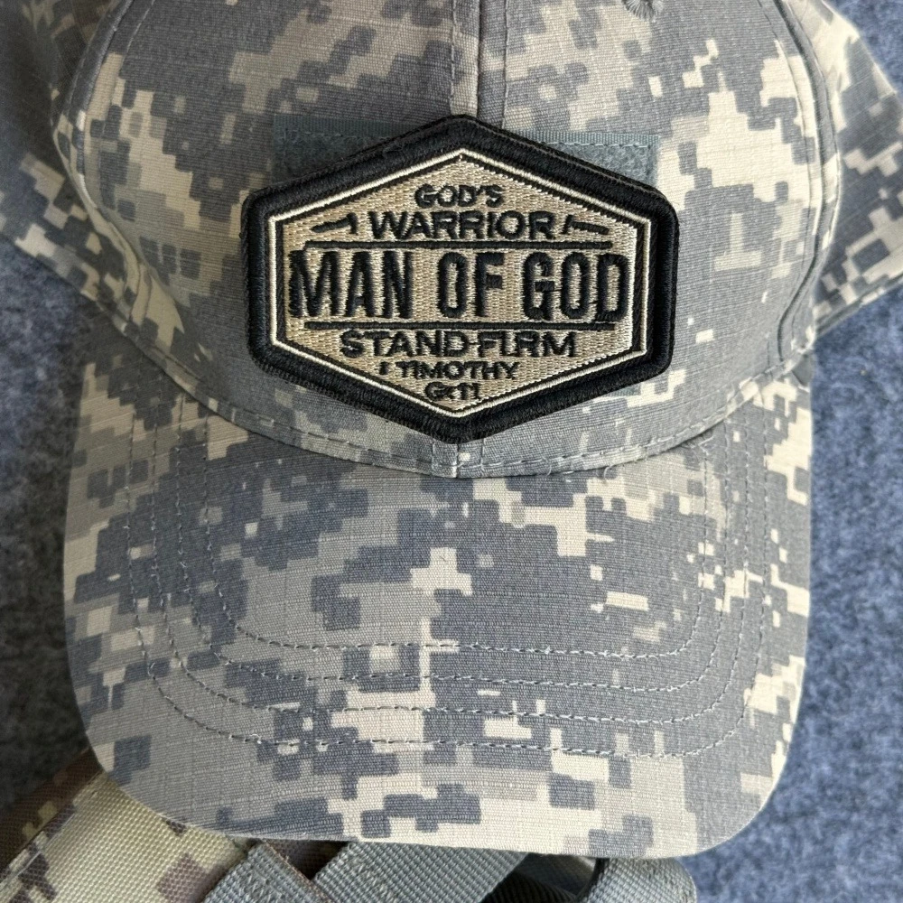 Parche de guerrero de dioses, Timothy 6 11, versículo de la Biblia, insignia de moral, parches de gancho y bucle bordados tácticos, pegatina para mochila - imagen 5