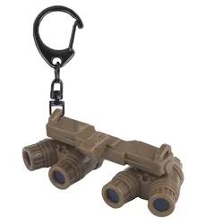 GPNVG 18 llavero modelo de gafas de visión nocturna, llavero de mochila estilo equipo de caza táctico CS, regalos de dibujos animados colgante de coche de juguete