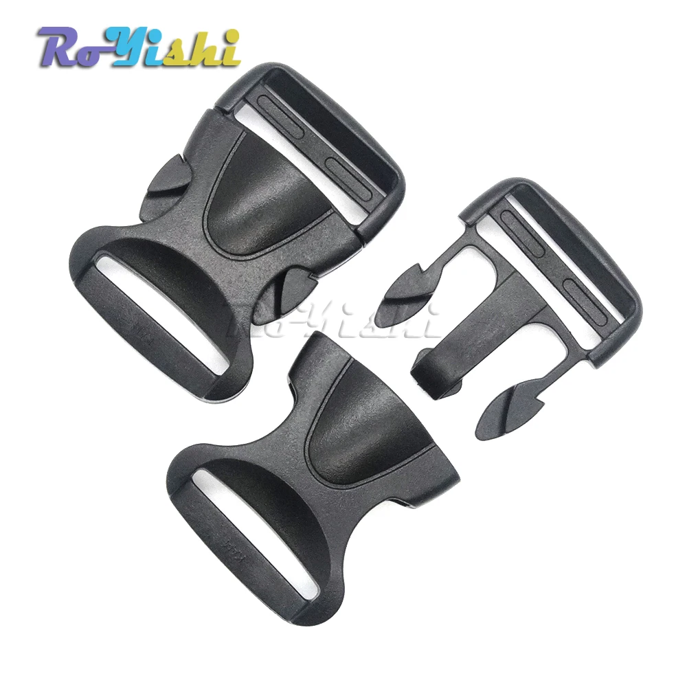 10 unids/pack hebilla de liberación curvada lateral de plástico para mochila táctica correas de equipaje tamaño de correas - imagen 3