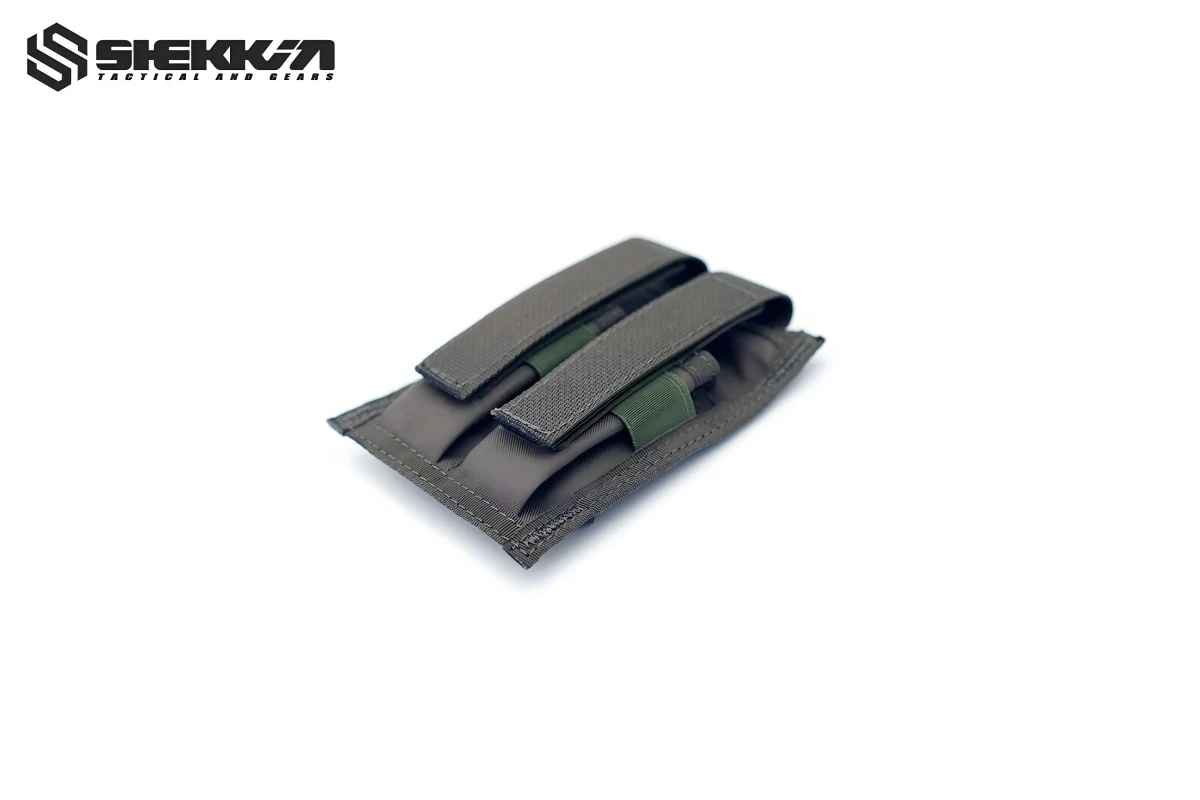 Bolsa táctica para cargadores 9 mm MOLLE radio portátil ajustable - imagen 3