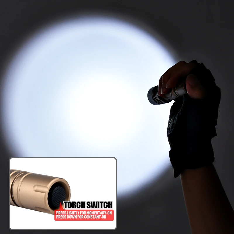 WADSN-luz de mano PLHv2 18650 18350, linterna LED 1300LM, Switchback Fit molle, Clip de bolsillo, Arma de caza al aire libre, luz de explorador - imagen 5