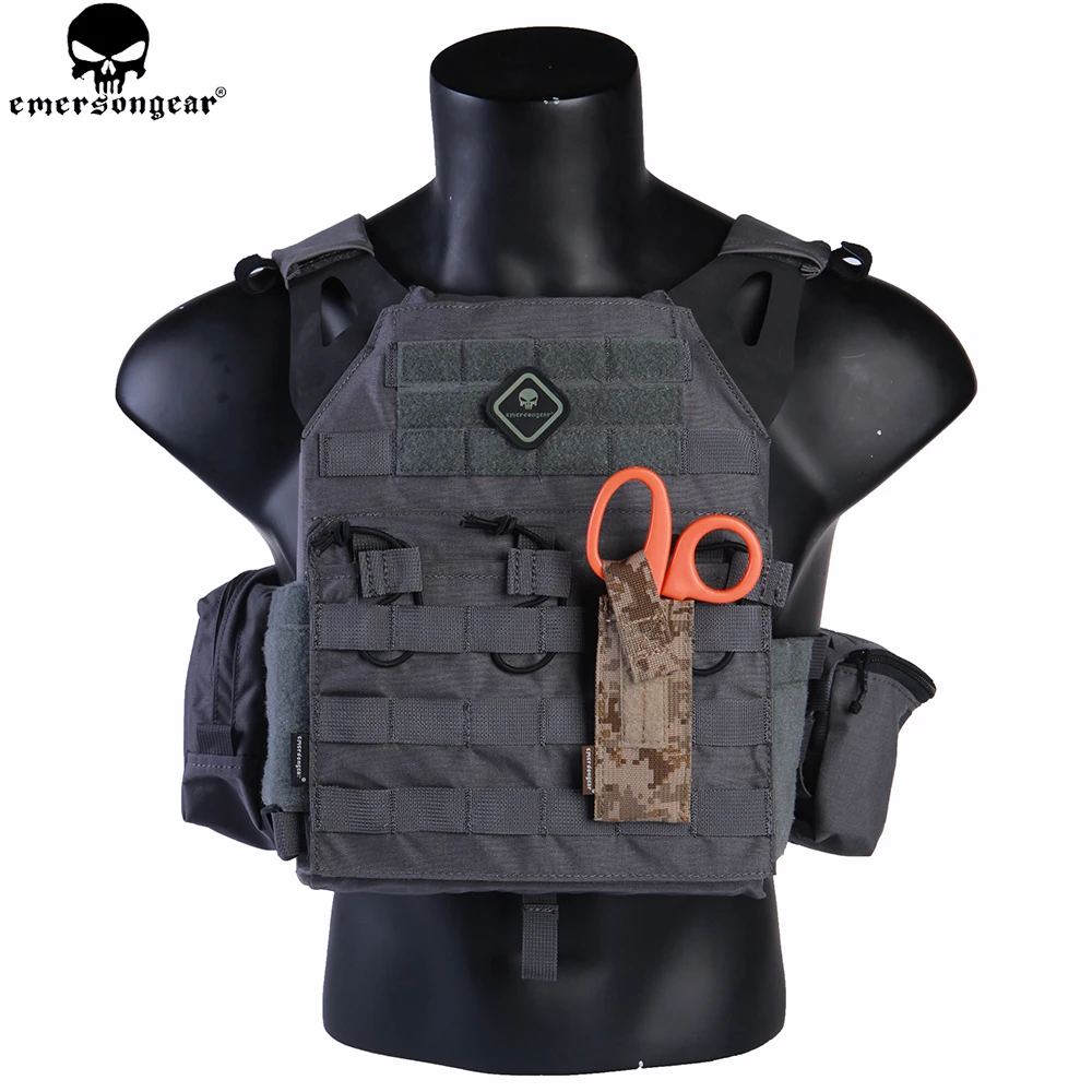 EMERSONGEAR bolsa para tijeras soporte para tijeras táctica Molle bolsa para tijeras Airsoft caza bolsa de combate Multi-camo negro EM6367 - imagen 3