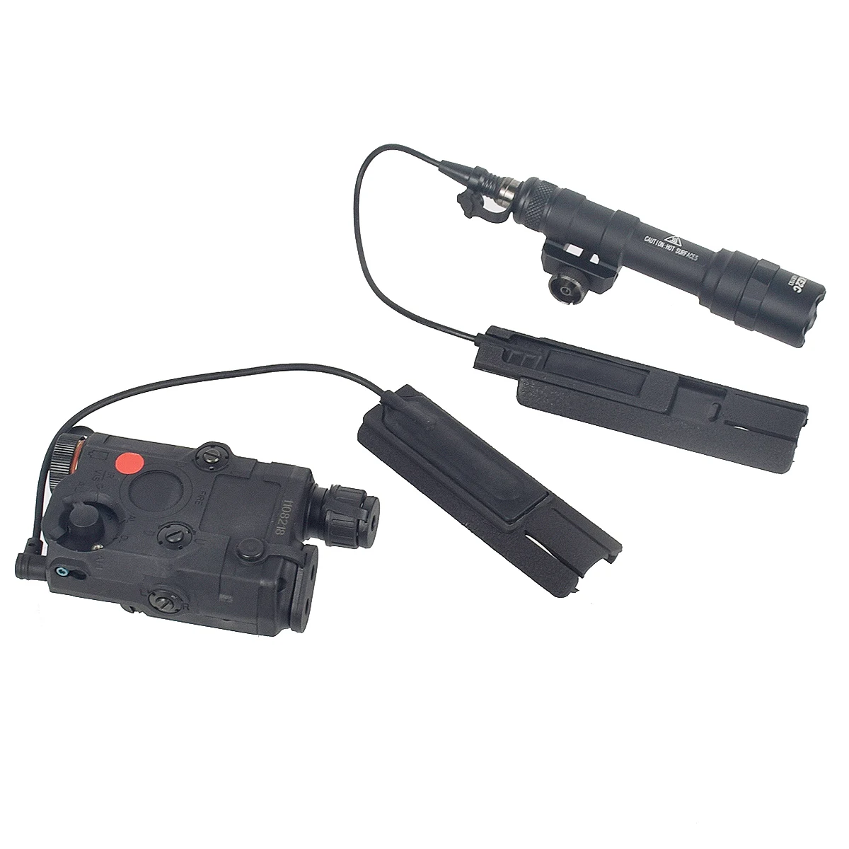 Panel táctico de bolsillo para cicatriz Airsoft, para interruptor remoto DBAL PEQ NGAL CQBL, mira láser M300 M600, linterna, accesorios de riel de 20mm - imagen 2