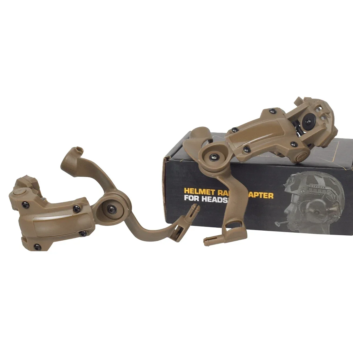 Adaptador de montaje en riel para auriculares táctico de ángulo libre para auriculares M-Lok Ops-Core Fast ACH casco Arc Rail Airsoft M32 M31 - imagen 5