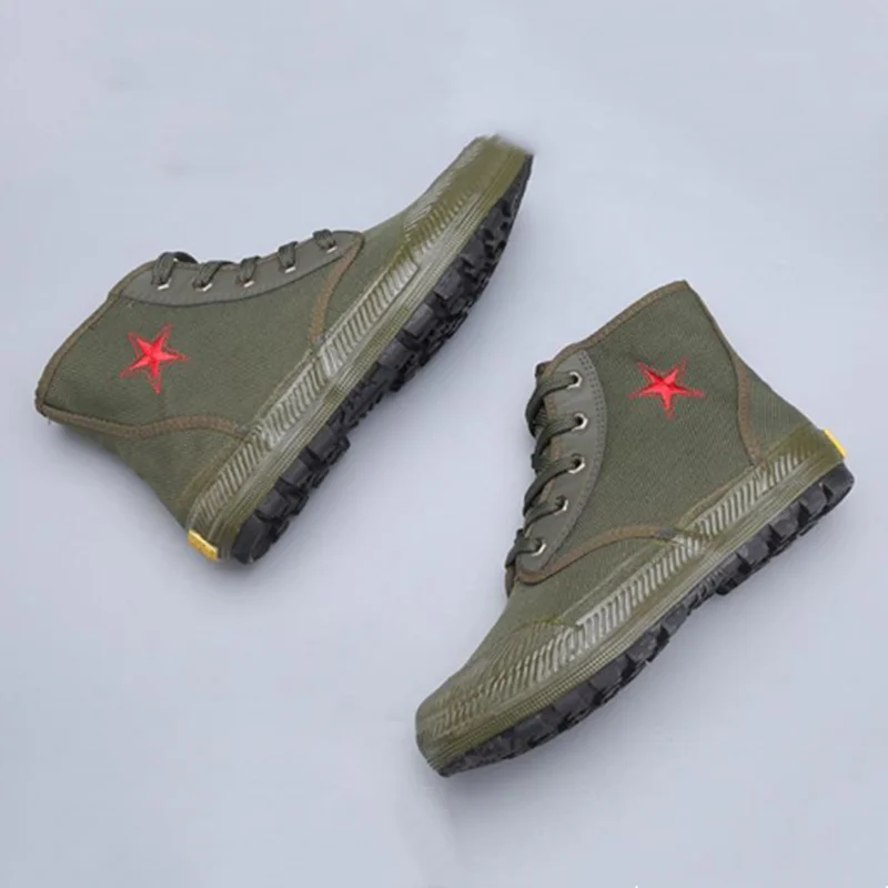 Zapatos de escalada para senderismo al aire libre de alta calidad para hombre y mujer, botas de trabajo de lona con Triple protección antipinchazos, zapatillas deportivas para senderismo - imagen 4