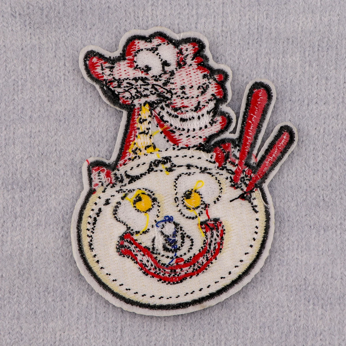 Parche bordado de dragón Mushu, parches termoadhesivos de dibujos animados para planchar para ropa, insignias para coser películas DIY - imagen 4