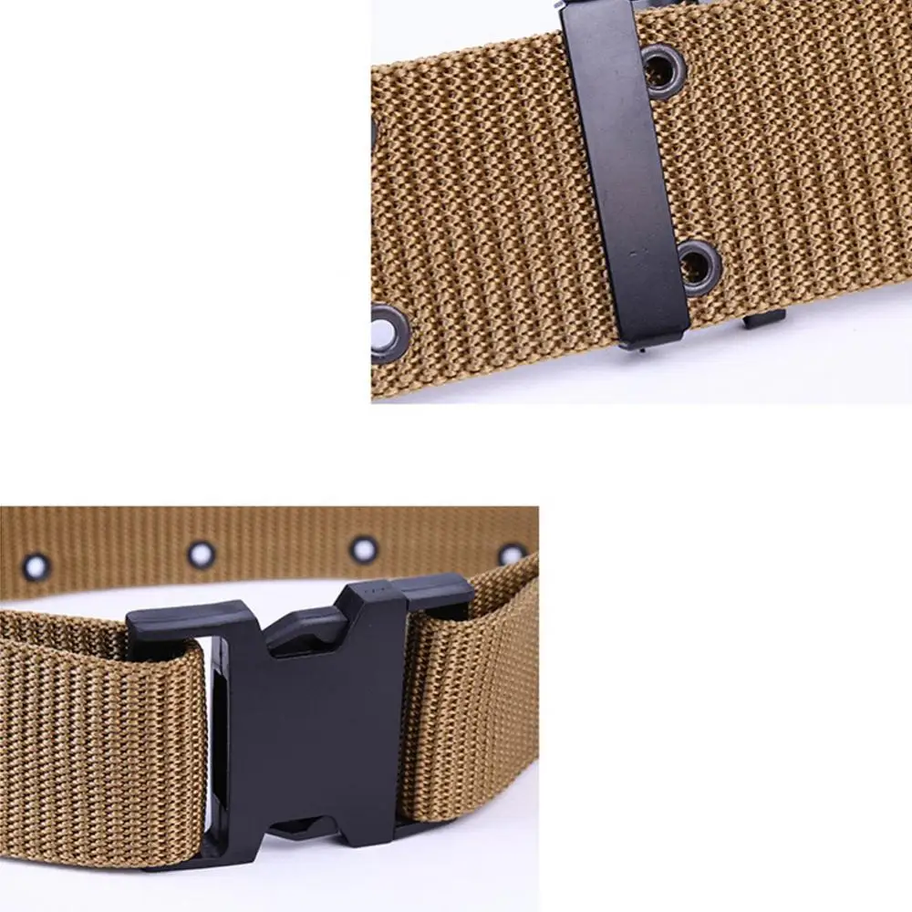 Nuevo cinturón táctico S de 125cm, cinturones para pantalones, accesorios ajustables, supervivencia al aire libre, entrenamiento de lona, caza, Camping, cinturón deportivo - imagen 5
