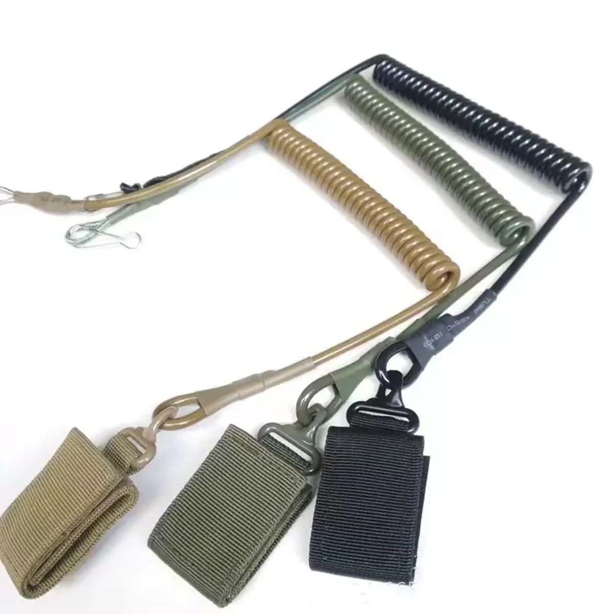 Cordón elástico antipérdida con resorte, cinturón de seguridad, cuerda para pistola, llavero, cadena, linterna, accesorios - imagen 2
