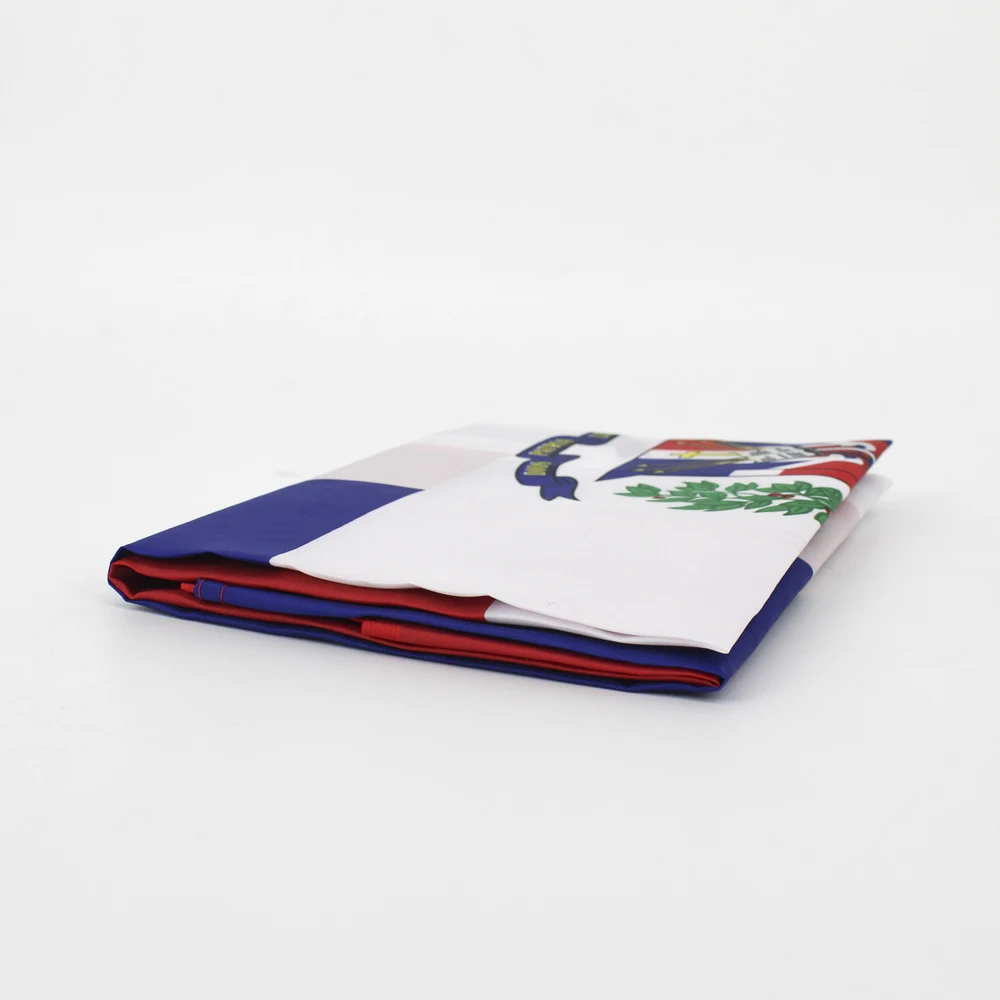Bandera de Dominica de 90x150cm, banderas de la República Dominicana, decoración impresa de poliéster, tapiz de pancarta - imagen 5