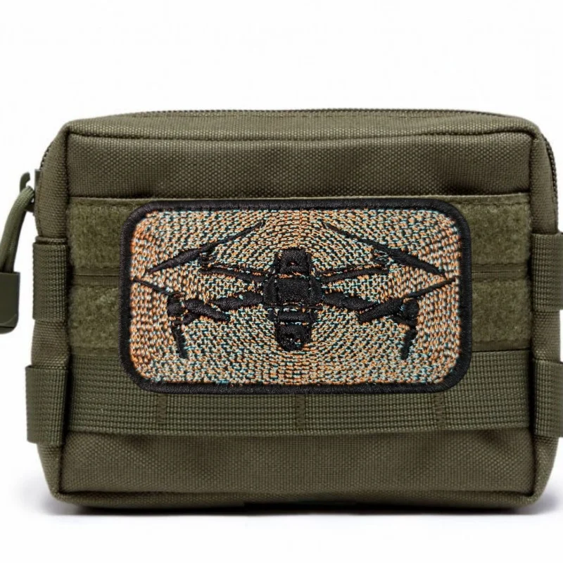 Insignia de moral táctica UAV, parche bordado con gancho y bucle, parches militares, pegatinas para mochila, apliques para ropa