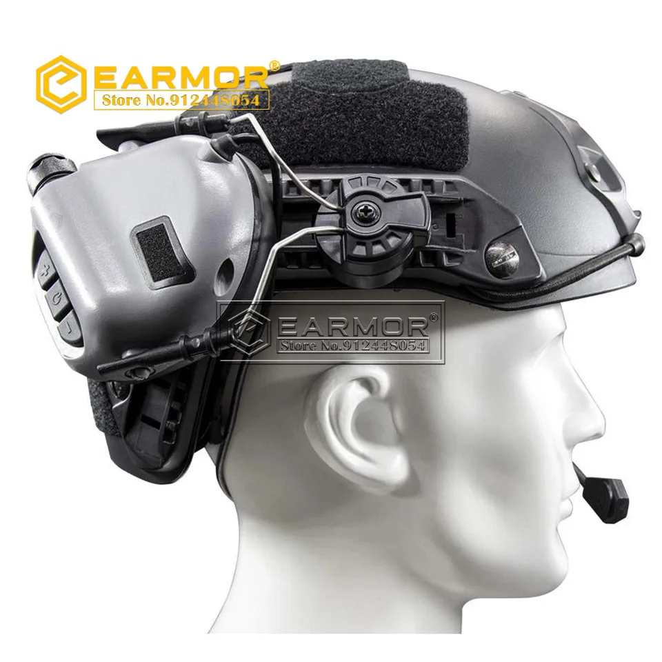 EARMOR HeadSet ARC & EXFIL Kit de fijación de adaptador de rieles de casco adaptador de auriculares táctico para accesorios de casco de riel ARC - imagen 3