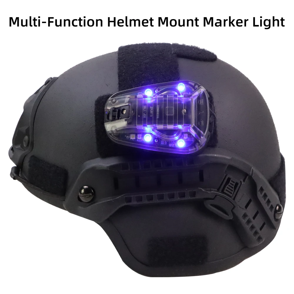 BOOIU linterna táctica para casco con LED IR y estroboscópico - imagen 2