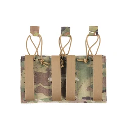 Chaleco táctico MOLLE con bolsa triple para cargadores multiusos