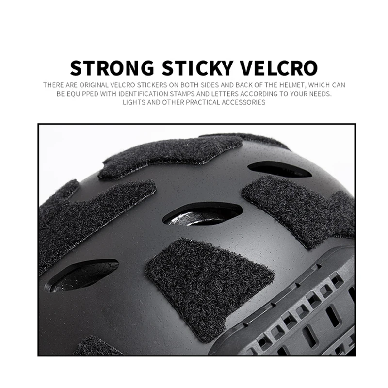 Casco SF perforado para exteriores, protector táctico, seguridad, anticaída y colisión, para montar - imagen 4