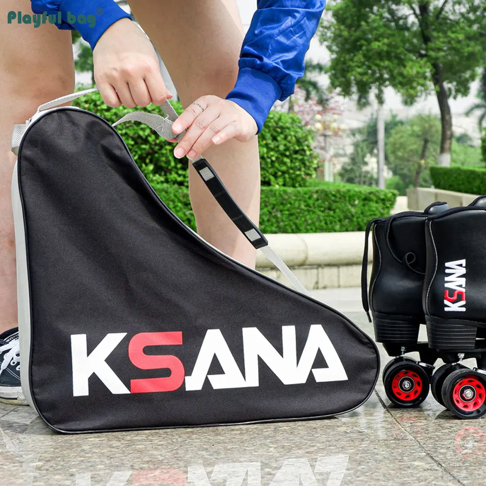 Bolsa de almacenamiento para patines en forma de triángulo, bolsas protectoras impermeables para zapatos y patines, bolsa deportiva para patinaje AMB280 - imagen 4