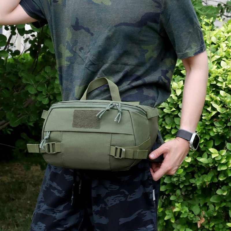 Riñonera táctica Molle para caza, senderismo, escalada táctica, bolsa de pecho para hombres, deportes al aire libre, pesca, Tiaining, bolso cruzado de viaje - imagen 3