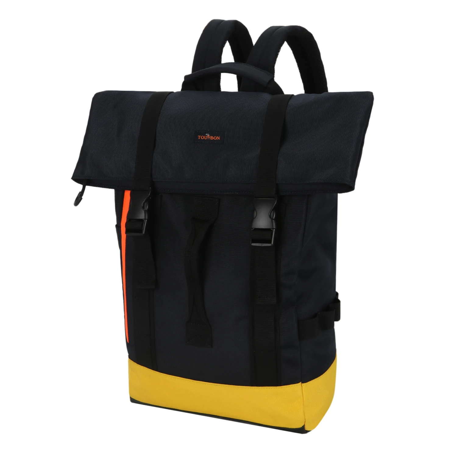 Tourbon-Bolso de hombro de nailon para bicicleta, bolsa Retro enrollable con Clip, para compras, escuela, ciudad - imagen 3