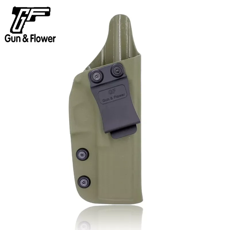 Se adapta a la cintura interior G17 / CZ P10C / P365, P320Gun y flor, funda para pistola Kydex de Color arena para uso en la mano derecha - imagen 2