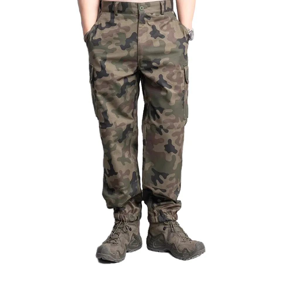 Pantalones de camuflaje de pierna recta, ropa táctica, americano, francés, suelto, deportes, fitness, entrenamiento, polaco - imagen 3