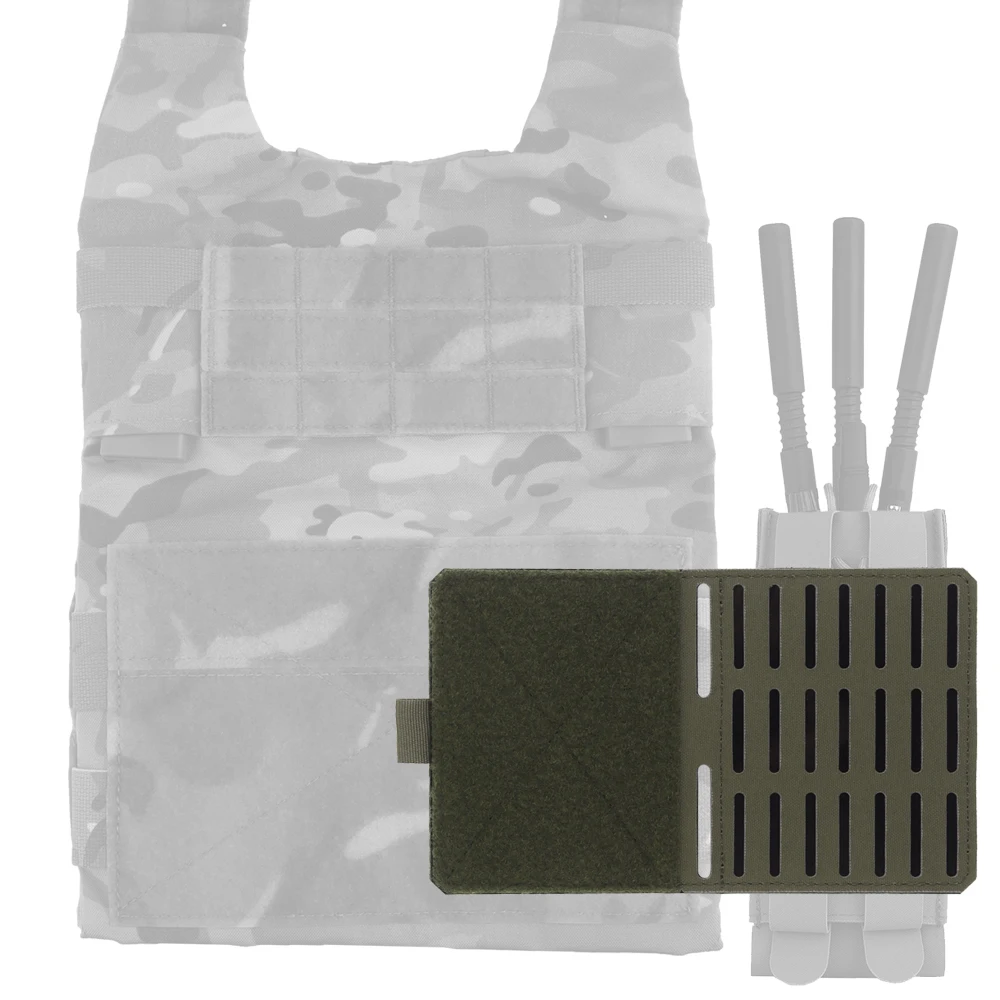 Panel táctico MOLLE de doble cara, portador de placa Universal Airsoft, bolsa para revistas con alas laterales, soporte para Radio, bolsa colgante, equipo colgante - imagen 5