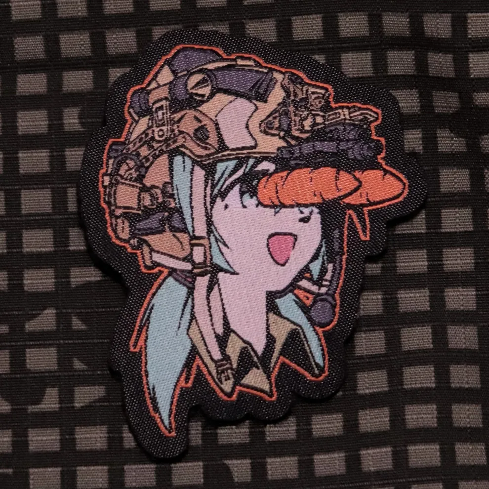 Parche bordado de dibujos animados de chica mágica, brazalete táctico bidimensional para decoración de mochila de casco - imagen 2