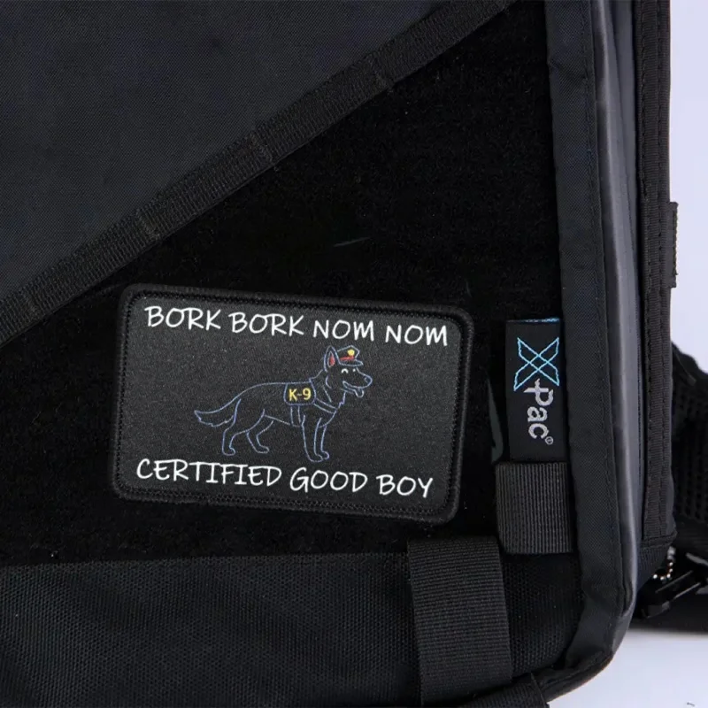 Parche táctico K9 para perros con velcro, insignia moral - imagen 4
