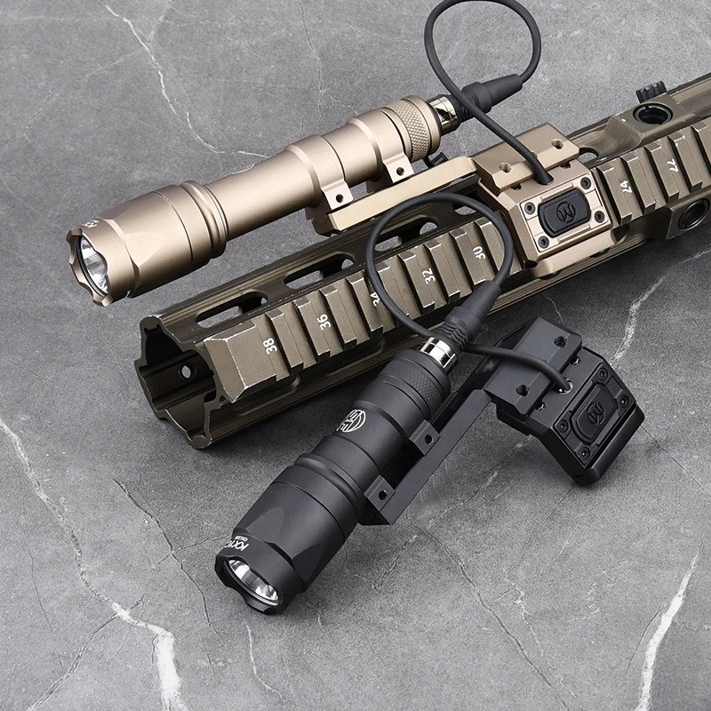 WADSN-linterna táctica M300 M600, Kit de Base de compensación lateral, LED blanco M300A M600C SF Surefir, luz exploradora, lámpara de equipo de caza Airsoft - imagen 4