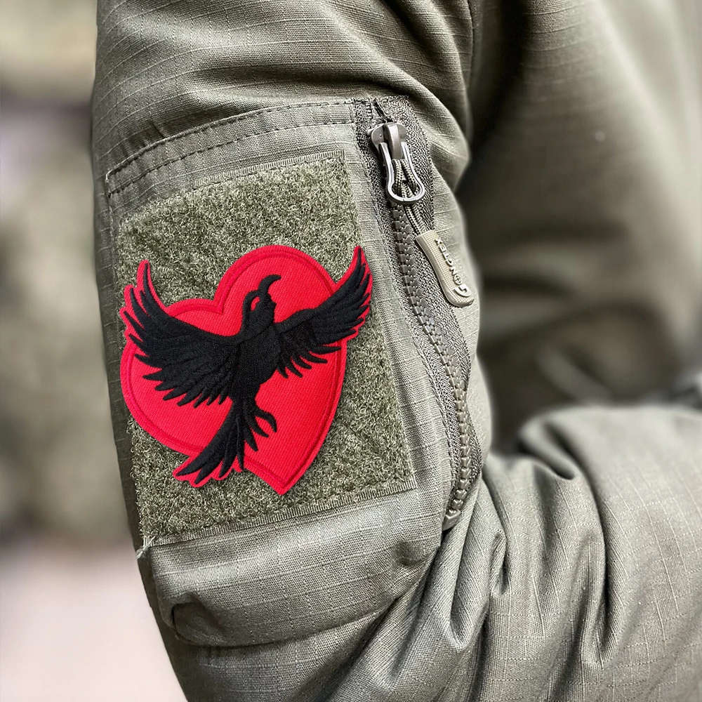 Parche táctico de moral amante de corvos, parches militares bordados con gancho para accesorios de ropa, pegatinas para mochila