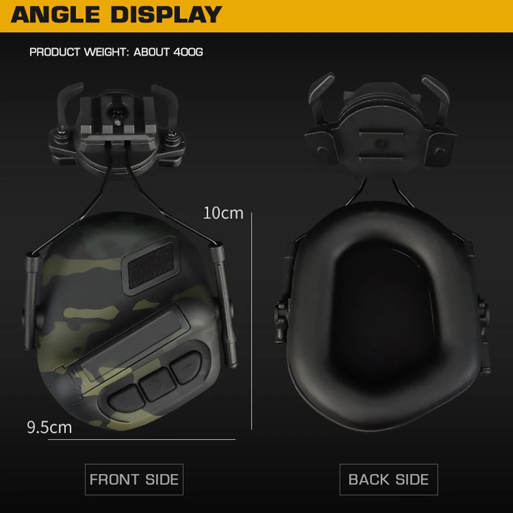 Gen 5 auriculares tácticos con función de recogida de sonido y reducción de ruido para caza, Tiro Militar, casco Airsoft - imagen 5