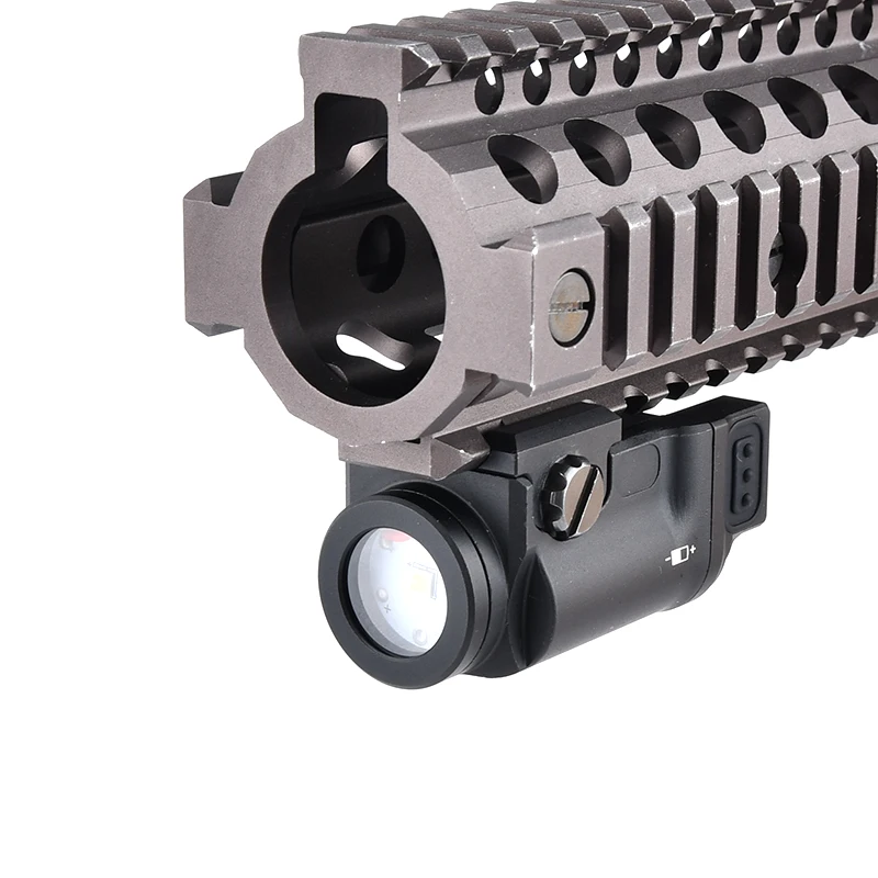 WADSN-linterna de pistola klesch, minilámpara de arma de alta potencia, 600 lúmenes, 20mm, Rail Glcok 17 19 - imagen 5