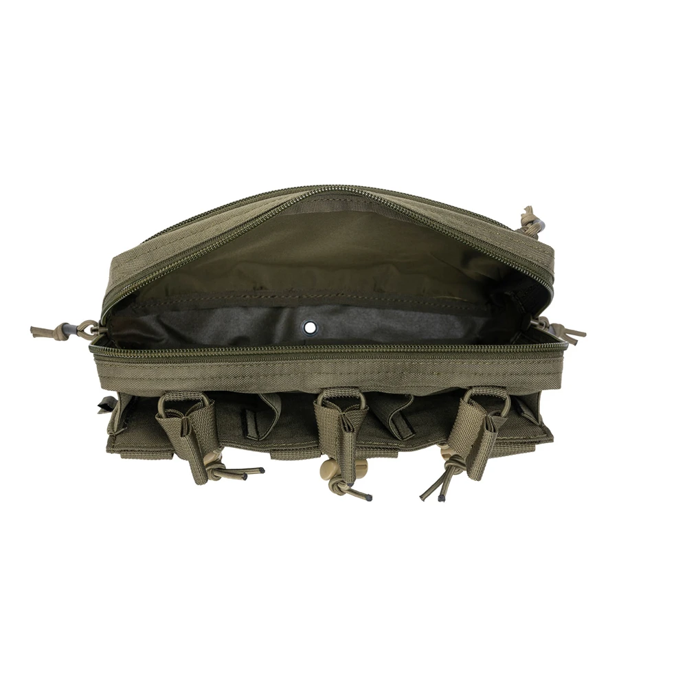 Bolsas tácticas Molle Triple para revistas con bolsa de accesorios, bolsa abierta para revistas, bolsas de accesorios para juegos de Paintball - imagen 4