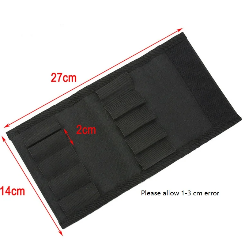 Bolsa de concha de tiro de caza, Airsoft táctico, 10 soportes redondos para munición, 12GA, 20GA, revista, pistola de actualización, accesorios de bala - imagen 3