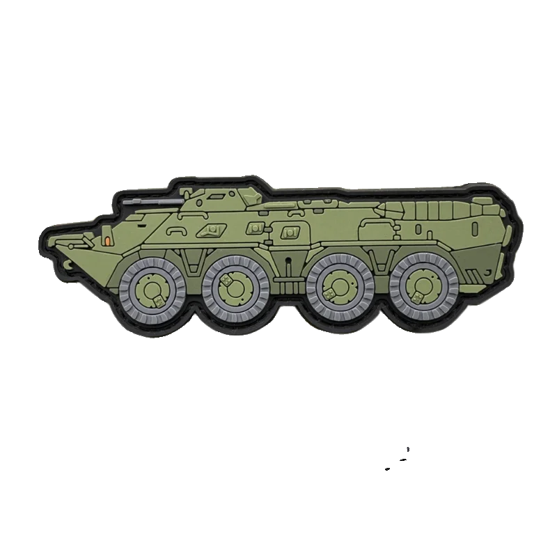 Parche adhesivo PVC tanque militar – Para mochila o chaleco táctico - imagen 5