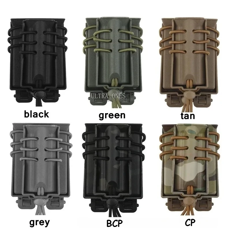 Bolsas dobles para revistas de 9MM + M4, bolsas para cinturón de tiro táctico de extracción rápida, funda, soporte para bolsa Mag de caza Airsoft - imagen 2