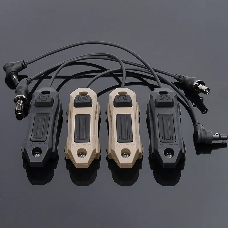 WADSN-interruptor de presión táctico de doble función, accesorio para arma Airsoft, con enchufe SF láser de grúa de 2,5mm y 3,5mm, con riel m-lok Keymod de 20mm - imagen 4