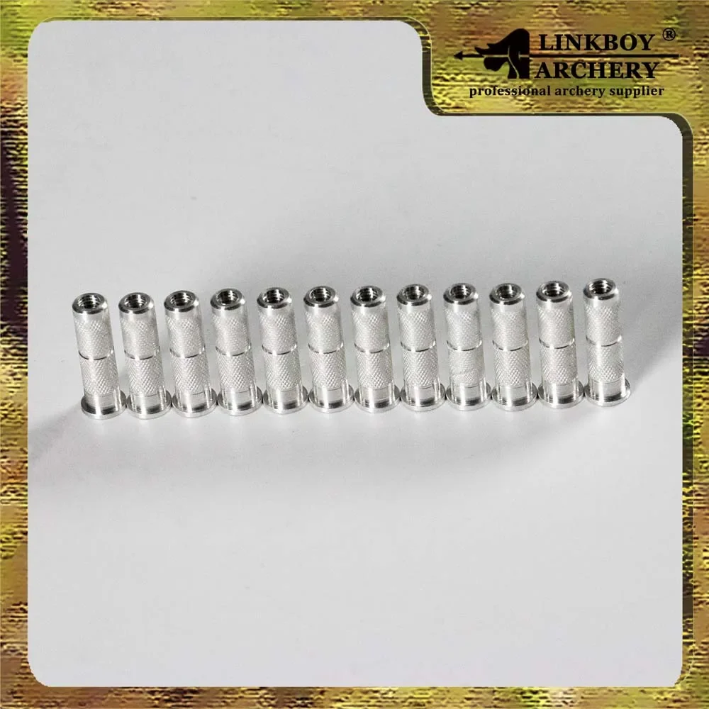 Inserto de aluminio para flecha ID6.2mm OD7.1/7.2/7.3/7.4/7.55/7.6/7.9mm ejes de flecha para caza con arco compuesto 30 Uds - imagen 4