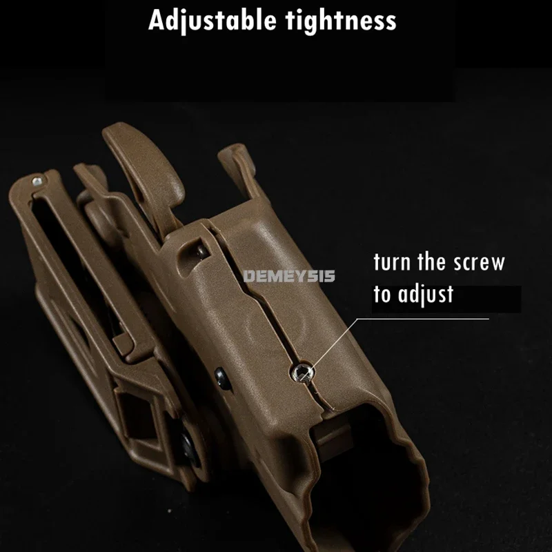 Funda Universal para cinturón de cintura para pistolas, funda de transporte para pistola de cintura Airsoft táctica portátil para Paintball, funda para pistola de caza y tiro - imagen 4