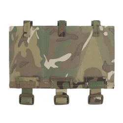 Panel Triple Mag MOLLE para cargadores de rifles tácticos airsoft