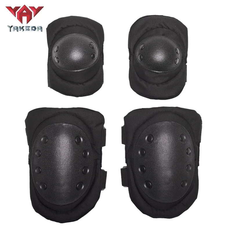 YAKEDA-rodilleras protectoras de combate táctico, coderas, conjunto de almohadillas protectoras, equipo deportivo, Protector de codo y rodilla, protección de piernas - imagen 2