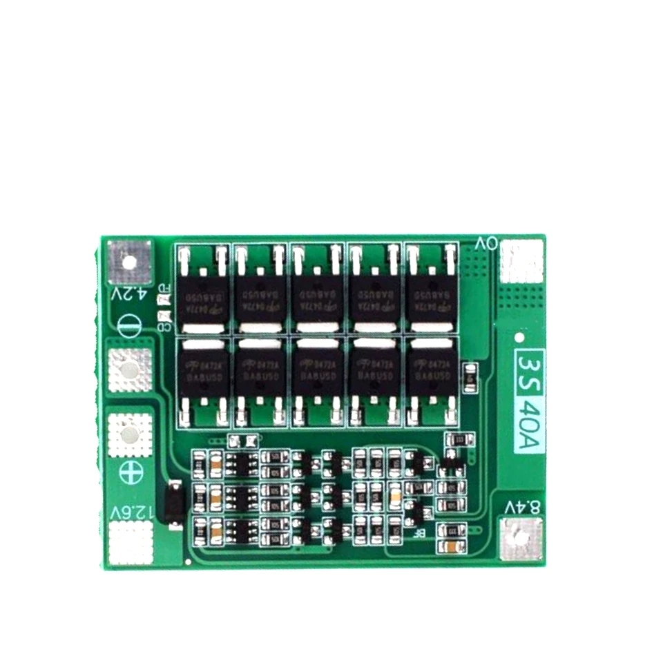 Placa de protección del cargador de batería de litio 3S/4S 40A 60A 18650 BMS para Motor de taladro 11,1 V 12,6 V/14,8 V 16,8 V mejora/equilibrio - imagen 5
